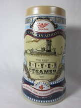 Great American Achievement Miller Brewing Co First River Steamer Beer Mug 1989 - £8.22 GBP
