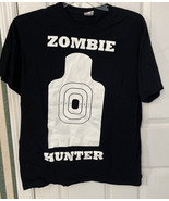 Black Zombie Hunter Glow In The Dark T Shirt Size Large - $16.70 CAD