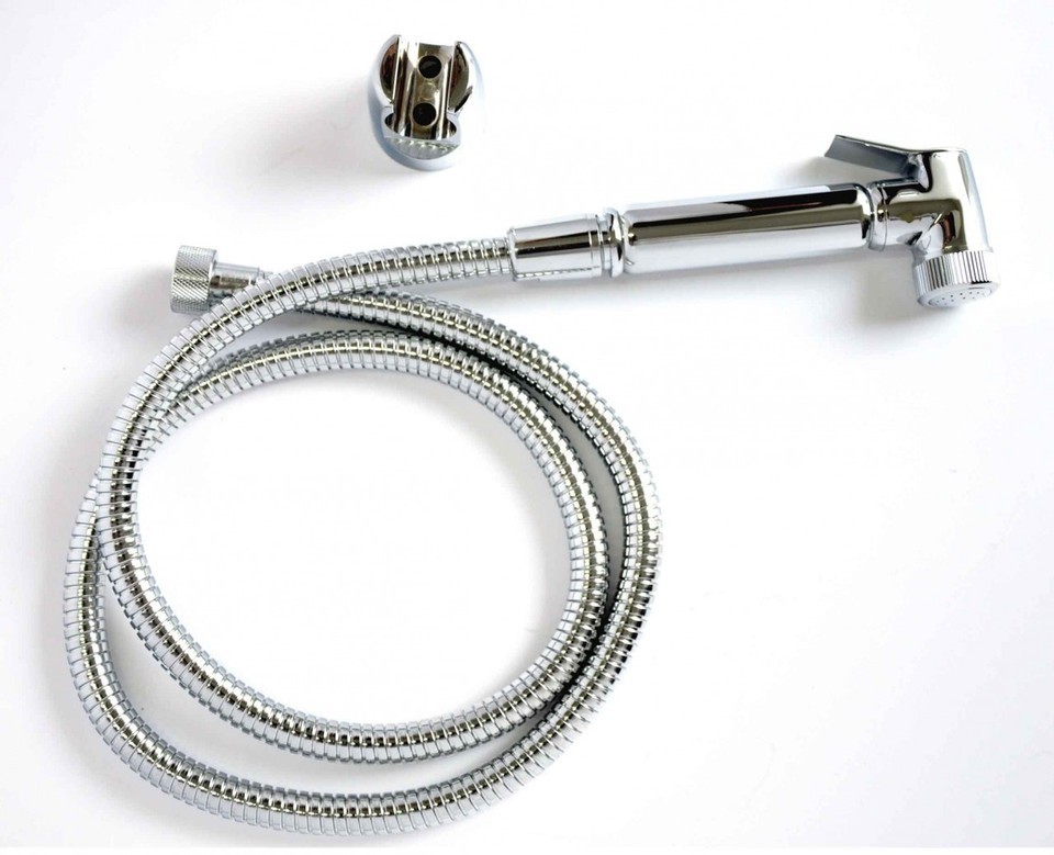 BIDET TOILET MIXER ASIAN BUM SPRAY TAP SHOWER HAND HELD PIPE DOUCHE TAP14 Item image 2