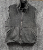 Catalina Reversible Vest Women Large Grey Black Sleeveless Fleece Full Zip - £14.49 GBP