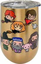Harry Potter 16982 Anime Chibi Stainless Steel Lidded Stemless Wine Glas... - £18.93 GBP