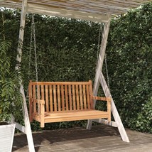 Swing Bench Natural Teak Solid Teak Wood Standard Durable - $5,028.47 MXN