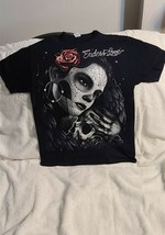 DAY OF THE DEAD WOMAN SKULL ROSE FLOWER ENDLESS LOVE T-SHIRT SHIRT - £8.49 GBP