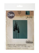 Sizzix Texture Fades A2 Embossing Folder-Tall Pines By Tim Holtz - $19.62