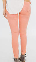 Bright Peach Coral Express Skinny Jeans Stretch 32 X 30 Size 10 - £12.40 GBP