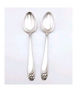 IS Daffodil Set of 2 Serving Spoon 1847 Rogers Silverplate Vtg Flatware - $760.08 MXN