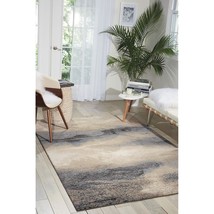 Nourison Maxell Nourison Flint 3&#39;10&quot; x 5&#39;10&quot; Area Rug, Easy Cleaning, Non Sheddi - £112.92 GBP