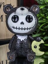 Furrybones Kuma The Black Teddy Bear Costume Skeleton Figurine Furry Bones - $14.99