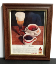 Olympia Brewing Beer Wood Framed Vintage Magazine Cut Print Ad w/ Glass Pane (e) - £14.95 GBP