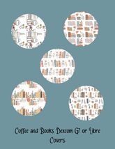 Coffee &amp; Books CGM Stickers | Dexcom G7/G6, Libre 2/3 (5-Pack) - $12.99