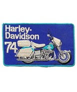 Harley-Davidson 74 Patch Motorcycle Shovelhead Large Jacket Vest Embroid... - $44.99