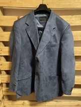 Pical Blue Suede Sport Coat Dress Suit Jacket Model 2402 Men&#39;s Size 44R ... - £78.22 GBP