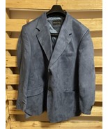 Pical Blue Suede Sport Coat Dress Suit Jacket Model 2402 Men&#39;s Size 44R ... - £78.22 GBP