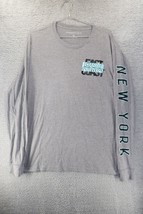 Aeropostale Mens T Shirt  Grey Crew Long Sleeve New York Graphic Adult XL - $18.56