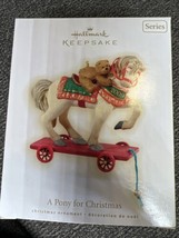 Hallmark Christmas Ornament Pony for Christmas #12 In Series 2009 Box Bear - $9.77