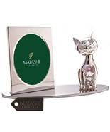 Silver Plated Picture Frame with Crystal Decorated Cartoon Cat by Matashi - €24,02 EUR