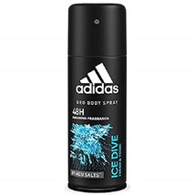Adidas Ice Dive 24 Hours Fresh Boost Cool Tech Deodorant Body Spray for Men, 4 O - £15.97 GBP
