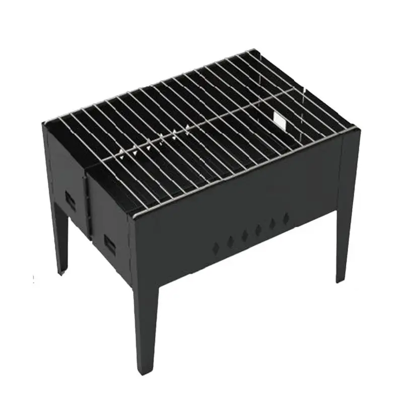 Grill Set Portable BBQ Grill With Tools Set Stainless Steel Grilling Kit... - £130.13 GBP