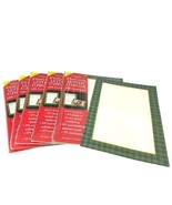 Geographics Photo Letter Cards Envelopes Plaid Christmas Stationery 5 pk... - £18.88 GBP