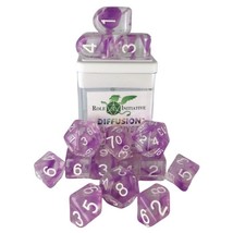 Role 4 Initiative 15-Set Diffusion Amethyst with Arch&#39;d4 &amp; Balance&#39;d20 - £23.48 GBP