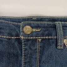 Code Bleu MAYA Women's Blue Cotton Blend Cropped Denim Jeans Size 10 (32×23) image 13