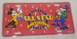 Disney&#39;s All Star Music Resort Mickey Mouse and Goofy Disney License Plate - $24.49