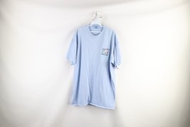 Vintage 90s Streetwear Mens XL Spell Out Catalina Island Dolphin T-Shirt Blue - £31.54 GBP