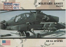 AH-64 APACHE 1991 PRO SET DESERT STORM # 239 - £1.35 GBP