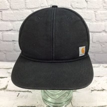 Carhartt Hat Mens OSFA Black Canvas Snapback Ball Cap - $19.79