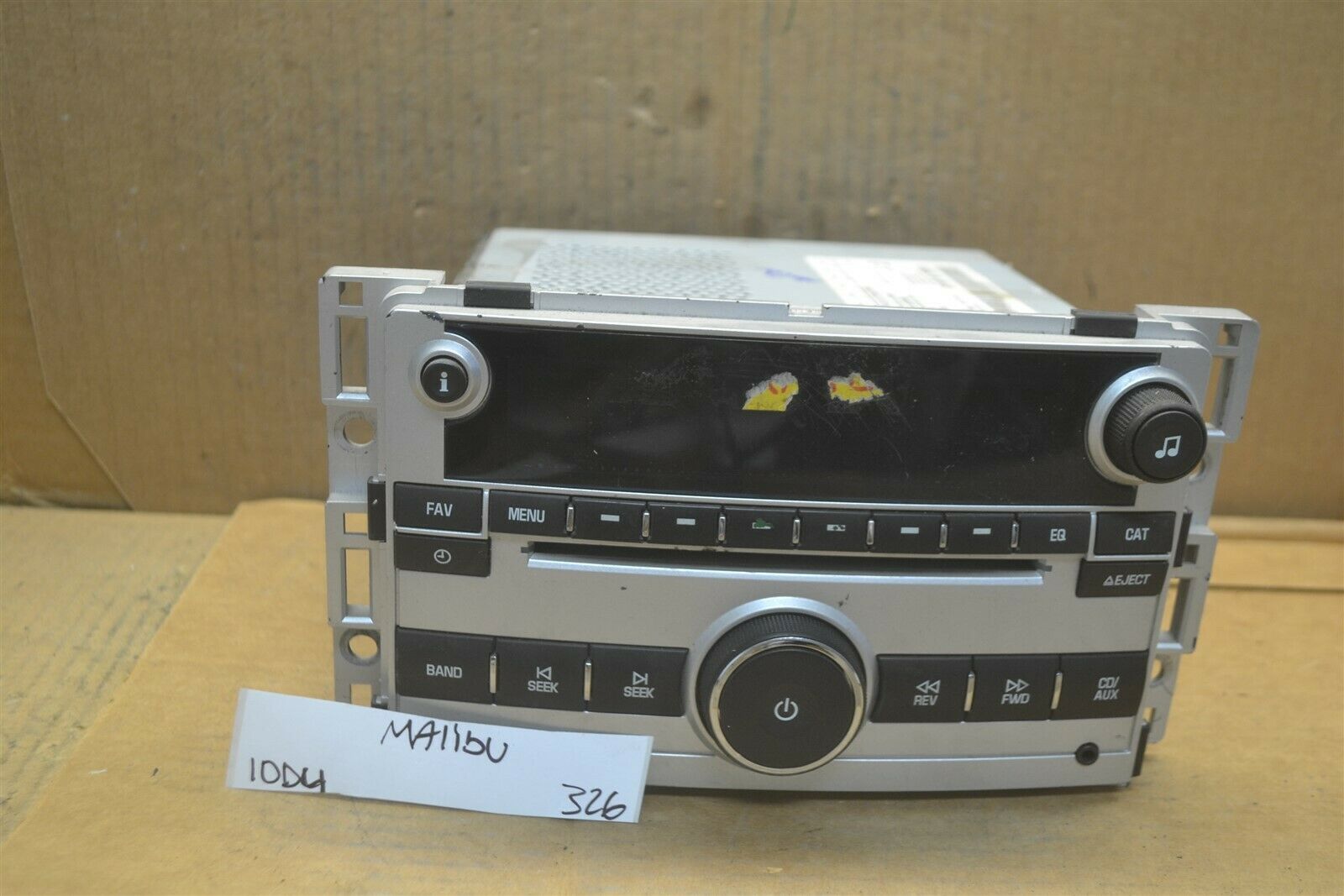 09-11 Chevrolet Malibu AM FM Stereo Radio MP3 CD Player 20834332 OEM 326... - $19.99