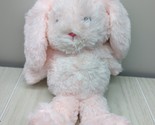 Animal Adventure bunny rabbit pink plush 2023 somewhat shaggy fur stuffe... - $17.81