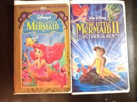 The Little Mermaid and The Little Mermaid II Return to the Sea VHS Set - £7.46 GBP