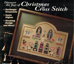 Cross Stitch Sampler 22 Designs December 1991 Ornaments Santa Afghan Sto... - $19.79