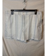 VRST Men&#39;s 5” Resort Short, Muted Denim Calm Stripe, Size XL - $21.78