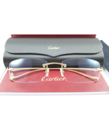 NEW CARTIER PANTHERE CT00610-002 RIMLESS GOLD AUTHENTIC EYEGLASSES FRAME... - £1,409.07 GBP