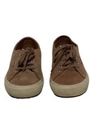 Superga Low Top Sneakers Pink Leather Platform Lace Up Shoes Women Size 7.5 - €12,93 EUR