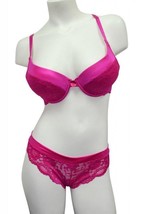   2 Piece Hot Pink Lace Bra &amp; Panty Set Asst Sizes - $285.40 MXN