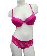   2 Piece Hot Pink Lace Bra &amp; Panty Set Asst Sizes - $285.40 MXN