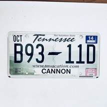2014 United States Tennessee Cannon County Passenger License Plate B93 11D - £14.85 GBP