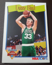 Larry Bird 1991 NBA Hoops Boston Celtics Basketball Trading Card #314 - £12.83 GBP