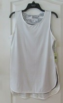 Tangerine Burnout Layered Hi Low Hem Tank  3 Color Choices Women&#39;s Sz  M... - $361.34 MXN