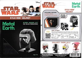 Star Wars Kylo Ren Helmet Metal Earth 3-D Laser Cut Steel Model Kit MMS319 NEW - £13.88 GBP