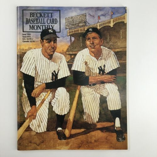 Beckett Baseball Card Monthly June 1991 #75 Joe DiMaggio, Mickey Mantle ... - $9.45