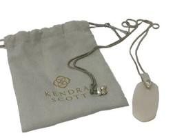 Kendra Scott Inez Mother-Of-Pearl Pendant Silvertone Necklace - $28.49