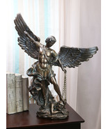 Ebros Guardian Archangel Saint Michael Slaying Lucifer Statue Guido Reni... - $2,390.68 MXN