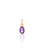 18K Gold Amethyst Pendant - £76.57 GBP+