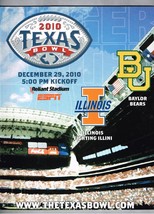 2010 Texas Bowl Game Program Illinois Fighting Illini Baylor Bears - £73.57 GBP