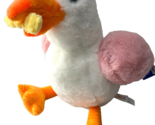Pink Seagull Plush Toy with French Fry 14 inch NWT Girl Bird with Bow Soft - $24.49