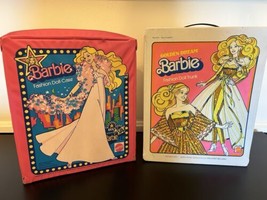 Vintage Mattel Inc Barbie Fashion Doll Cases 1970s Retro Set Of 2 - $36.77