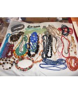 Vintage Jewelry Lot of 4+ Pounds Necklaces Earrings 1950&#39;s-60&#39;s Glass  W... - €111,23 EUR